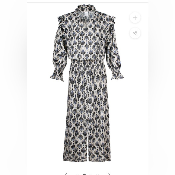 NWT Finley Mary Jane Dress Vintage Medallion Print - Picture 3 of 4